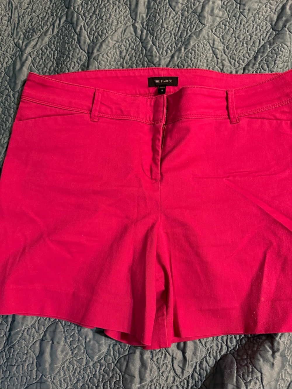 The Limited Hot Pink High-Waist Stretch Shorts